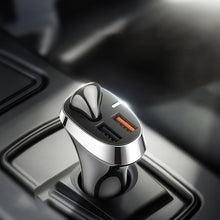 Заредете изображение във визуализатора на галерията – Joyroom car charger with wireless earphone 2x USB Bluetooth 5.0 30W 2.1 A Quick Charge 3.0 black (JR-CP2) - TopMag
