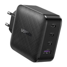 Заредете изображение във визуализатора на галерията – Ugreen fast charger PPS 65W USB / 3x USB Type C QC 3.0 Power Delivery SCP FCP AFC (gallium nitride) black (CD224 70774) - TopMag
