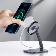 Заредете изображение във визуализатора на галерията – Ugreen Foldable Phone Stand Apple MagSafe Charger Holder Gray (40290 LP472) - TopMag
