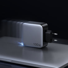 Заредете изображение във визуализатора на галерията – Ugreen charger 2x USB Type C 100W Power Delivery gray (50327) - TopMag
