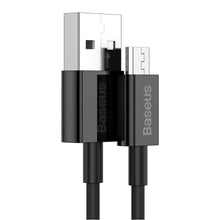 Заредете изображение във визуализатора на галерията – Baseus Superior Series USB - micro USB fast charging data cable 2A 1m black (CAMYS-01) - TopMag
