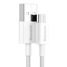 Заредете изображение във визуализатора на галерията – Baseus Superior cable USB - micro USB fast charging cable 2A 1m white (CAMYS-02) - TopMag
