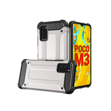 Заредете изображение във визуализатора на галерията – Hybrid Armor Case Tough Rugged Cover for Xiaomi Redmi Note 10 5G / Poco M3 Pro silver - TopMag
