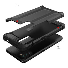 Заредете изображение във визуализатора на галерията – Hybrid Armor Case Tough Rugged Cover for Xiaomi Redmi Note 10 5G / Poco M3 Pro silver - TopMag

