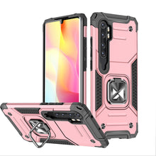 Заредете изображение във визуализатора на галерията – Wozinsky Ring Armor Case Kickstand Tough Rugged Cover for Xiaomi Redmi Note 10 Pro pink - TopMag
