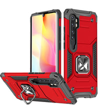 Заредете изображение във визуализатора на галерията – Wozinsky Ring Armor Case Kickstand Tough Rugged Cover for Xiaomi Redmi Note 10 Pro red - TopMag
