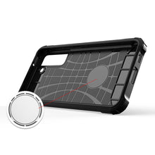 Заредете изображение във визуализатора на галерията – Hybrid Armor Case Tough Rugged Cover for Samsung Galaxy S21 FE black - TopMag
