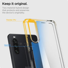 Заредете изображение във визуализатора на галерията – Spigen ultra hybrid case for sony xperia 10 iv transaprent - TopMag
