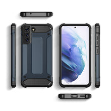Заредете изображение във визуализатора на галерията – Hybrid Armor Case Tough Rugged Cover for Samsung Galaxy S21 FE blue - TopMag
