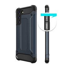 Заредете изображение във визуализатора на галерията – Hybrid Armor Case Tough Rugged Cover for Samsung Galaxy S21 FE blue - TopMag
