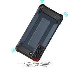 Заредете изображение във визуализатора на галерията – Hybrid Armor Case Tough Rugged Cover for Samsung Galaxy S21 FE blue - TopMag
