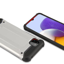 Заредете изображение във визуализатора на галерията – Hybrid Armor Case Tough Rugged Cover for Samsung Galaxy A22 5G black - TopMag
