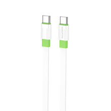 Заредете изображение във визуализатора на галерията – Borofone Cable BX89 Union - Type C to Type C - PD 60W 1 metre white-green
