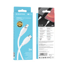 Заредете изображение във визуализатора на галерията – Borofone Cable BX19 Benefit - Type C to Lightning - PD 20W 3 metres white
