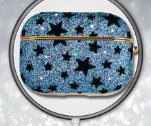 Заредете изображение във визуализатора на галерията – Kingxbar Black Star Case shiny glitter crystal case for AirPods Pro black - TopMag
