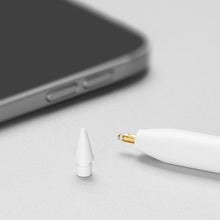 Заредете изображение във визуализатора на галерията – Dux Ducis Apple Pencil Replacement Tips 2 pack White - TopMag
