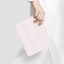 Заредете изображение във визуализатора на галерията – Dux Ducis Toby Armored Flip Smart Case for iPad Air 2020/2022 with Apple Pencil Holder Pink - TopMag
