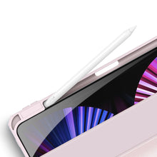 Заредете изображение във визуализатора на галерията – Dux Ducis Toby Armored Flip Smart Case for iPad Air 2020/2022 with Apple Pencil Holder Pink - TopMag
