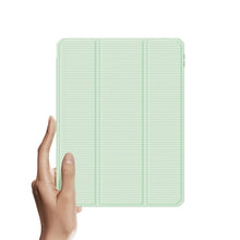 Заредете изображение във визуализатора на галерията – Dux Ducis Toby Armored Flip Smart Case for iPad Air 2020/2022 with Apple Pencil Holder Green - TopMag
