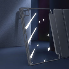 Заредете изображение във визуализатора на галерията – Dux Ducis Toby Armored Flip Smart Case for iPad Air 2020/2022 with Apple Pencil Holder Black - TopMag
