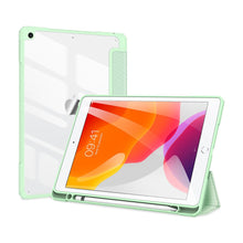 Заредете изображение във визуализатора на галерията – Dux Ducis Toby Armored Flip Smart Case for iPad 10.2 "2021 / iPad 10.2 '' 2020 / iPad 10.2 '' 2019 with Apple Pencil Holder Green - TopMag
