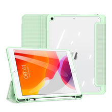 Заредете изображение във визуализатора на галерията – Dux Ducis Toby Armored Flip Smart Case for iPad 10.2 "2021 / iPad 10.2 '' 2020 / iPad 10.2 '' 2019 with Apple Pencil Holder Green - TopMag
