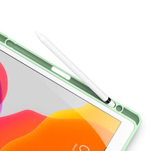 Заредете изображение във визуализатора на галерията – Dux Ducis Toby Armored Flip Smart Case for iPad 10.2 "2021 / iPad 10.2 '' 2020 / iPad 10.2 '' 2019 with Apple Pencil Holder Green - TopMag
