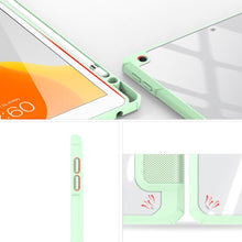 Заредете изображение във визуализатора на галерията – Dux Ducis Toby Armored Flip Smart Case for iPad 10.2 "2021 / iPad 10.2 '' 2020 / iPad 10.2 '' 2019 with Apple Pencil Holder Green - TopMag
