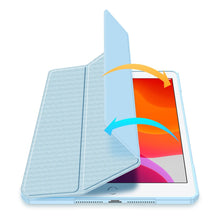 Заредете изображение във визуализатора на галерията – Dux Ducis Toby armored tough Smart Cover for iPad 10.2” 2021 / iPad 10.2'' 2020 / iPad 10.2'' 2019 with a holder for Apple Pencil blue - TopMag
