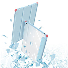 Заредете изображение във визуализатора на галерията – Dux Ducis Toby armored tough Smart Cover for iPad 10.2” 2021 / iPad 10.2'' 2020 / iPad 10.2'' 2019 with a holder for Apple Pencil blue - TopMag
