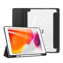 Заредете изображение във визуализатора на галерията – Dux Ducis Toby armored tough Smart Cover for iPad 10.2” 2021 / iPad 10.2'' 2020 / iPad 10.2'' 2019 with a holder for Apple Pencil black - TopMag
