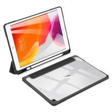 Заредете изображение във визуализатора на галерията – Dux Ducis Toby armored tough Smart Cover for iPad 10.2” 2021 / iPad 10.2'' 2020 / iPad 10.2'' 2019 with a holder for Apple Pencil black - TopMag
