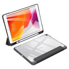 Заредете изображение във визуализатора на галерията – Dux Ducis Toby armored tough Smart Cover for iPad 10.2” 2021 / iPad 10.2'' 2020 / iPad 10.2'' 2019 with a holder for Apple Pencil black - TopMag
