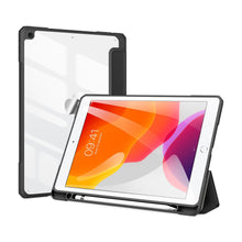 Заредете изображение във визуализатора на галерията – Dux Ducis Toby armored tough Smart Cover for iPad 10.2” 2021 / iPad 10.2'' 2020 / iPad 10.2'' 2019 with a holder for Apple Pencil black - TopMag
