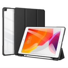 Заредете изображение във визуализатора на галерията – Dux Ducis Toby armored tough Smart Cover for iPad 10.2” 2021 / iPad 10.2'' 2020 / iPad 10.2'' 2019 with a holder for Apple Pencil black - TopMag
