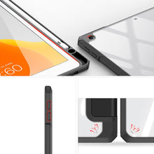 Заредете изображение във визуализатора на галерията – Dux Ducis Toby armored tough Smart Cover for iPad 10.2” 2021 / iPad 10.2'' 2020 / iPad 10.2'' 2019 with a holder for Apple Pencil black - TopMag
