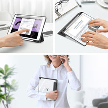 Заредете изображение във визуализатора на галерията – Dux Ducis Toby armored tough Smart Cover for iPad 10.2” 2021 / iPad 10.2'' 2020 / iPad 10.2'' 2019 with a holder for Apple Pencil black - TopMag
