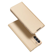 Заредете изображение във визуализатора на галерията – Dux Ducis Skin Pro Bookcase type case for Samsung Galaxy S21 FE golden - TopMag
