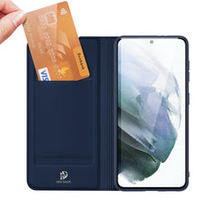 Заредете изображение във визуализатора на галерията – Dux Ducis Skin Pro Bookcase type case for Samsung Galaxy S21 FE blue - TopMag
