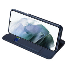 Заредете изображение във визуализатора на галерията – Dux Ducis Skin Pro Bookcase type case for Samsung Galaxy S21 FE blue - TopMag
