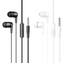 Заредете изображение във визуализатора на галерията – Hoco earphones universal with mic m97 white - TopMag
