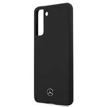 Заредете изображение във визуализатора на галерията – Original faceplate case MERCEDES MEHCS21MSILBK for SAMSUNG S21 Plus (Silicone Line / black)
