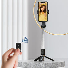 Заредете изображение във визуализатора на галерията – Selfie Stick MINI - with detachable bluetooth remote control and tripod - P08 BLACK
