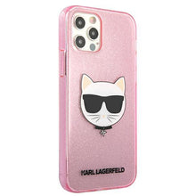 Заредете изображение във визуализатора на галерията – Karl Lagerfeld KLHCP12LCHTUGLP iPhone 12 Pro Max 6,7&quot; różowy/pink hardcase Glitter Choupette - TopMag
