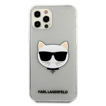 Заредете изображение във визуализатора на галерията – Karl Lagerfeld KLHCP12LCHTUGLS iPhone 12 Pro Max 6,7" srebrny/silver hardcase Glitter Choupette - TopMag
