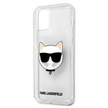 Заредете изображение във визуализатора на галерията – Karl Lagerfeld KLHCP12LCHTUGLS iPhone 12 Pro Max 6,7" srebrny/silver hardcase Glitter Choupette - TopMag
