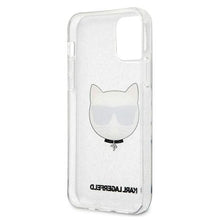 Заредете изображение във визуализатора на галерията – Karl Lagerfeld KLHCP12LCHTUGLS iPhone 12 Pro Max 6,7" srebrny/silver hardcase Glitter Choupette - TopMag
