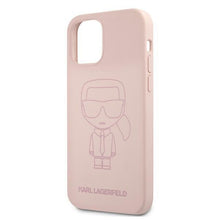 Заредете изображение във визуализатора на галерията – Karl Lagerfeld KLHCP12LSILTTPI iPhone 12 Pro Max 6,7" Silicone Ikonik Outline różowy/pink - TopMag

