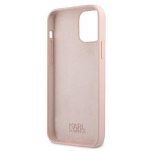 Заредете изображение във визуализатора на галерията – Karl Lagerfeld KLHCP12LSILTTPI iPhone 12 Pro Max 6,7" Silicone Ikonik Outline różowy/pink - TopMag
