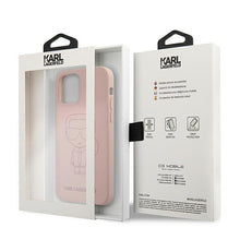 Заредете изображение във визуализатора на галерията – Karl Lagerfeld KLHCP12LSILTTPI iPhone 12 Pro Max 6,7" Silicone Ikonik Outline różowy/pink - TopMag
